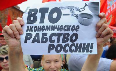 Импортозамещение нужно начинать с выхода из ВТО